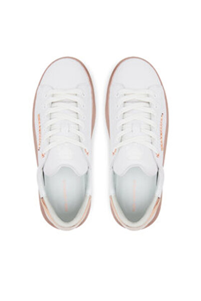 Karl Lagerfeld Women's Sneakers white KARL LAGERFELD-KL64519A 01P WHITE LTHR W/PINK