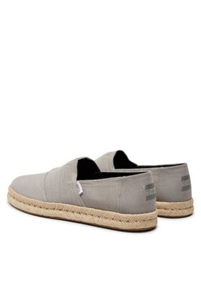 Toms Men's Espadrilles gray TOMS-10019866 020 D GRY RCLD CT SLB WV MN ALROPE ESP GREY