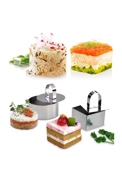 Perfect Home Set de modelare patrat 3 bucati