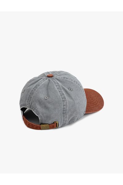 Koton Cotton Color Contrast Washable Cap Hat