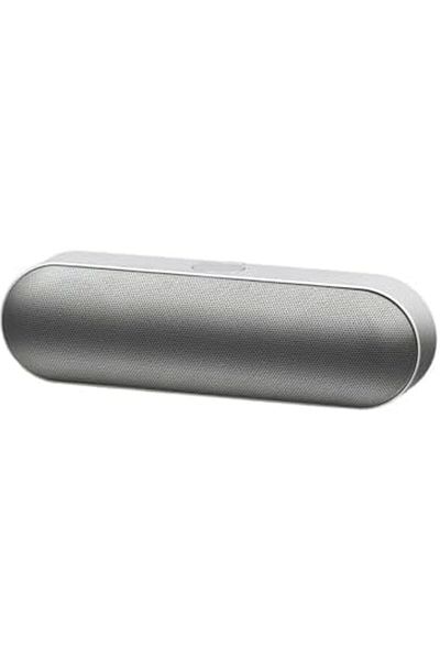 Generic مكبر صوت لاسلكي يدعم البلوتوث، TF، USB، اتصال AUX، اللون الفضي