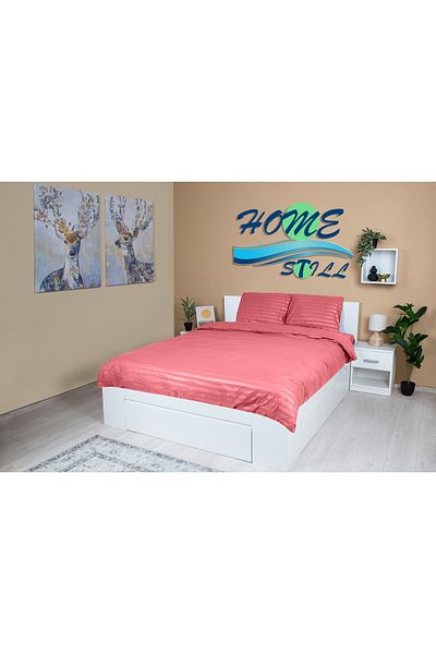 Home Still Microsatin Damask Linen 1 Person, Roz Pudra