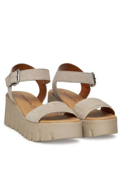 Tamaris Women's Sandals brown TAMARIS-1-28712-42 378 TAUPE SUEDE
