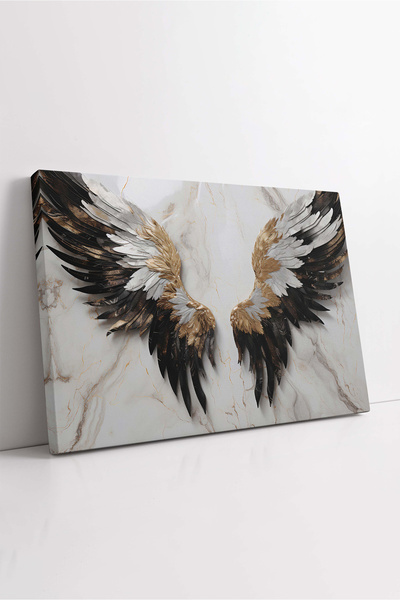 KOSS Dijital Pictură pe pânză cu aripi de înger, pictură cu model de marmură,...