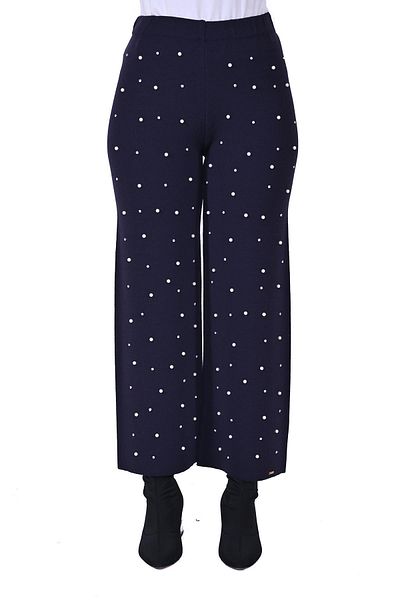Invee Pantaloni de tricotaj İnci Violet