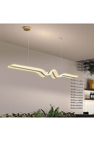 TAFASSELL CONERY 44W Long Droplight Modern Home Decor LED Suspension Lighting Fixtures 3000-6500K Hanging Lamp