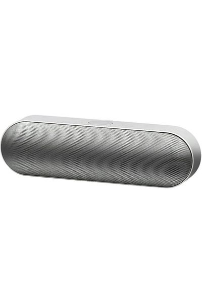 Generic مكبر صوت لاسلكي يدعم البلوتوث، TF، USB، اتصال AUX، اللون الفضي