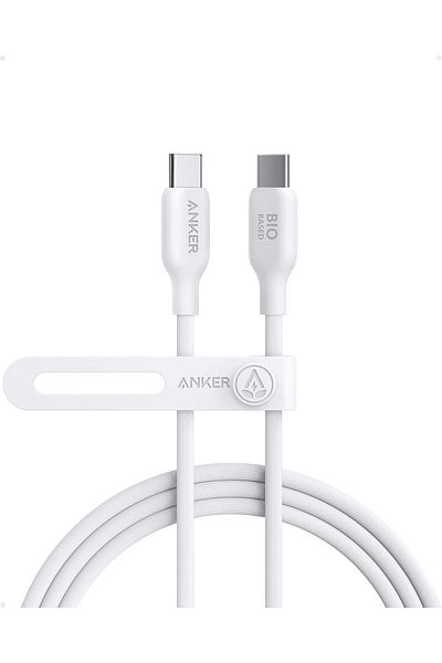 Anker USB Type-C Cable, 100W, 1.8m, Bio-based Material, White Aurora 543