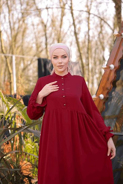 Nissra Ankanoor Μισό Πατάκι 3 Στρώσεων Φόρεμα Hijab Anka255078