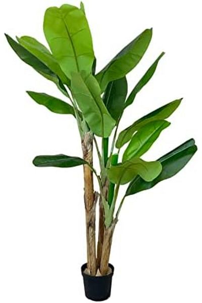 MAPLE HOME DECORATION Maple Home Artificial Banana Plant Tree Faux Flower Banana Fake Leave Indoor Outdoor Home
