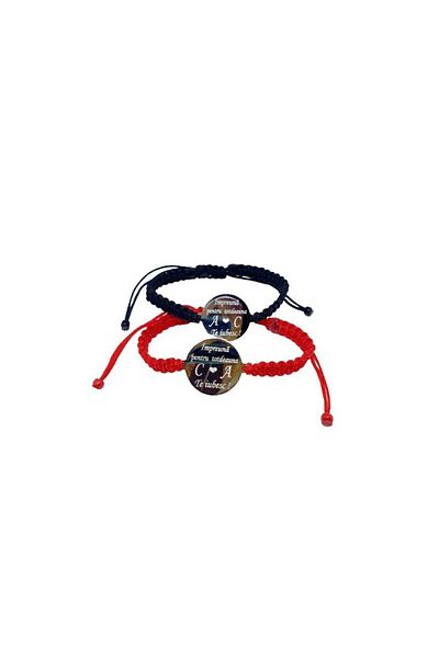 dalimag Set of 2 bracelets for couples personalized with your messages, Dalimag