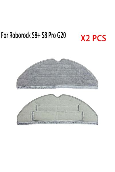 Choice 2pcs High Quality Mop Cloth for Roborock S8 S8 PLUS S8+ S8 Pro Ultra G20 Double Vibration Antibacter