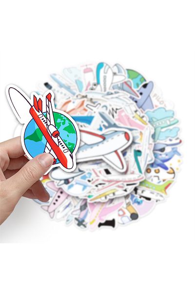 Choice 50PCS 50PCS Cartoon Airplane Cute Kids Sticker for Toys Luggage Laptop IPad Gift Skateboard Cup Wate