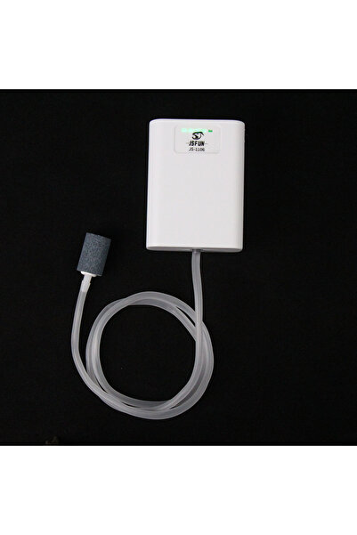 Choice مضخة أكسجين بيضاء من JSFUN لحوض السمك قابلة لإعادة الشحن عبر USB مزودة...