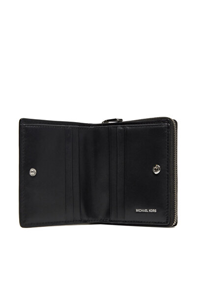 Michael Kors Kadın Deri Bölmelı Kartlık Siyah Cüzdan 32S5S8ED1L-BLACK