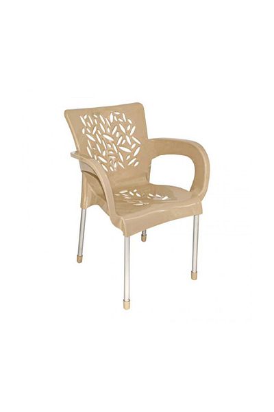 rexa Deluxe Plastic Chair – Patterned Back with Aluminum Legs
