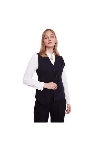 Levidor Cross Button Vest Suit