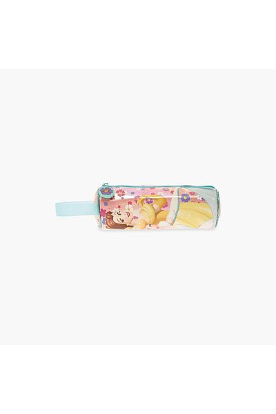 Disney Princess Print Pencil Pouch with Zip Closure
