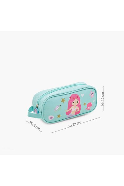 Juniors Juniors Mermaid Print Pencil Pouch with Zip Closure