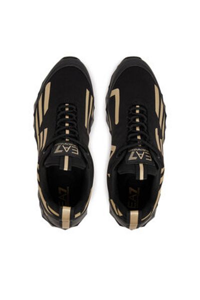 EA7 Emporio Armani Teniși bărbați negri EA7 EMPORIO ARMANI-X8X217 XK433 R969 TRIPLE BLACK+LIGHT GOLD