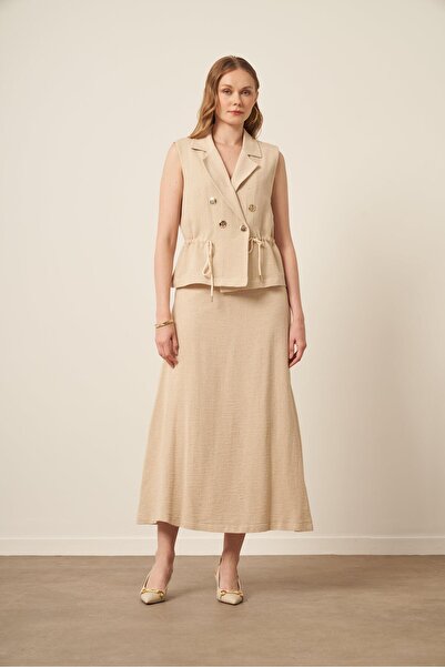 FTZ WOMEN Women's Straw Double Suit Natural 31163