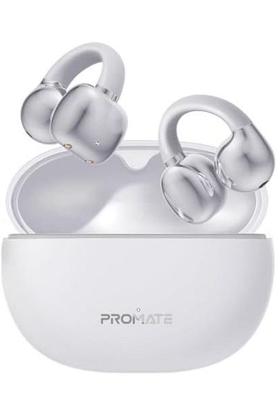 Promate AirClip True Wireless Earphones with OWS Technology, Touch Control, Comfortable Open-Ear Des