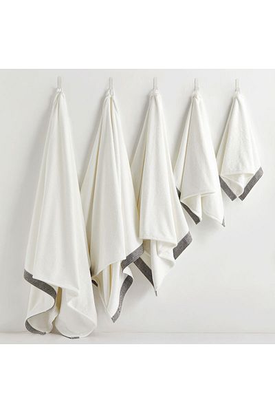REEFI Large Royal White Rustic Body Towel (80*160 cm)