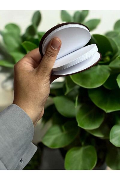 EyER Shoping Oreoo Biscuit Shaped Scented Round Notebook Black