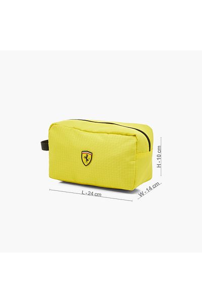 Ferrari Ferrari Solid Pencil Pouch with Zip Closure