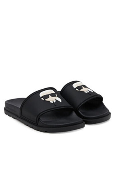 Karl Lagerfeld Flip-flops de damă negri KARL LAGERFELD-KL80970N F00 BLACK PU