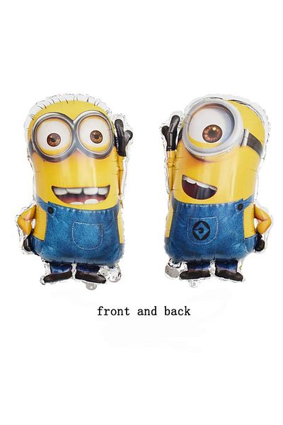 Miniso Other 1pcs Cartoon Minion Theme 18inch Foil Balloons Minion Shape Foil Balloon Children Birthday Par
