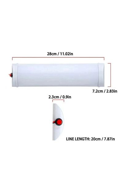 Choice 12v 12v-80v White Touring Light Car Interior Cab Reading Camping Tent Lights Compartment Car Light T