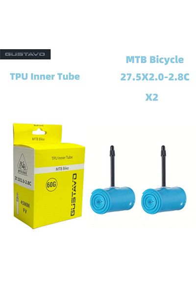 Choice Presta Valve 45mm 2PCS 27.5X2.0-2.8C GUSTAVO TPU Ultralight MTB Bike Inner Tube 26/27.5/29 X1.95-2.8