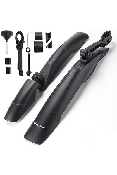 Choice Black 2PCS Bicycle Fender Mudguard Bike Front Rear Tire Wheel Mudguard MTB Bicycle Mud Guard Fender