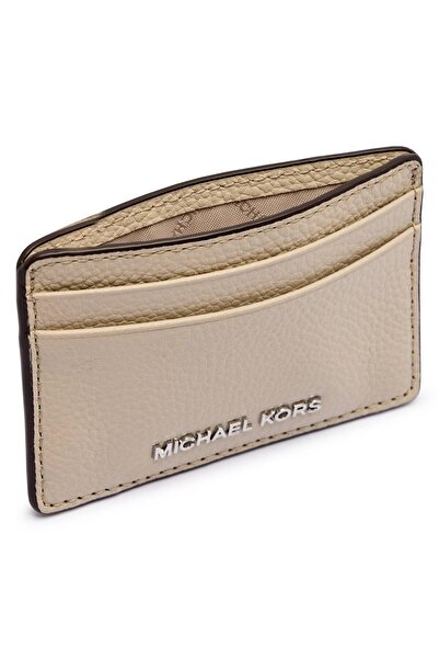 Michael Kors Women's Leather Mk Beige Wallet with Written Card Compartment 32F8Sf6D1L-Lightsand