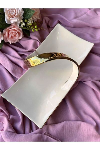 Canba Dream Gold Rectangular Serving Plate