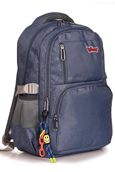 KAFF Young 51583 Navy Blue Unisex Multi-Pocket Keychain Accessory Waterproof Cover Backpack