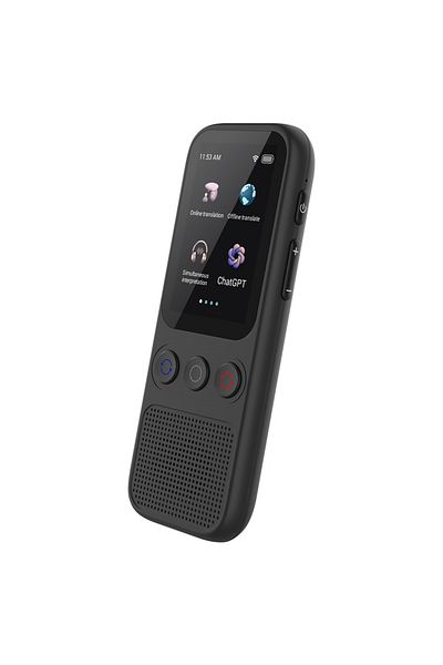 Choice black S80 Language AI Translator Device with 138 Languages Voice Translating 17 Offline Translation