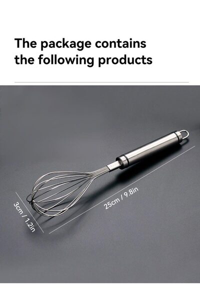 WORTHBUY مضرب بيض يدوي من الفولاذ المقاوم للصدأ، مضرب بيض يدوي، خلاط، خلاط بي...