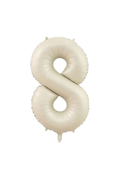 Choice Number 40inch 40 beige 8 40 Inch Beige Cream Caramel chocolate Color Retro Number Balloon 123456789