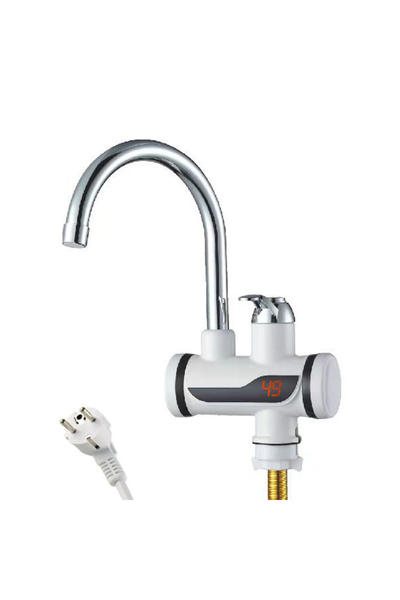 OEM Ηλεκτρική βρύση ζεστού νερού, με οθόνη LED, ισχύς 3000 W, άμεσο ζεστό νερό 30°C-60°C