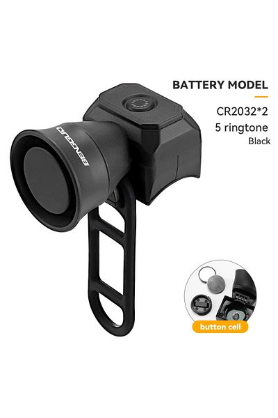 Choice D Bicycle Horn Mountain Bike Mini USB Charging Waterproof Electronic Bike Bell Riding Equipment Chi.