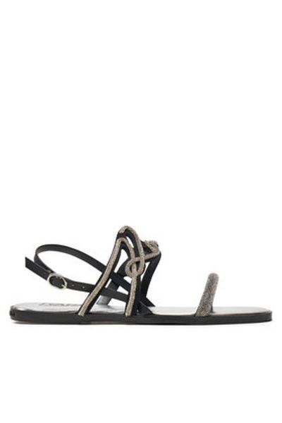 Karl Lagerfeld Sandale damă argintii KARL LAGERFELD-KL87425 GSL HEAVY GLITTER SILVER
