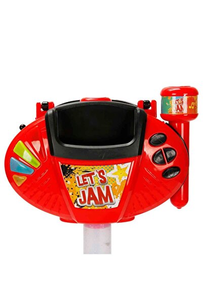 Genel Markalar Sahne Artık Evde! Müzikli ve Işıklı Ayaklı Kırmızı Mikrofon ile Eğlence Başlasın