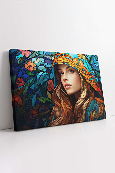 KOSS Dijital Εκτύπωση σε καμβά με σχέδιο γυναικείας ζωγραφικής, διακοσμητικός...