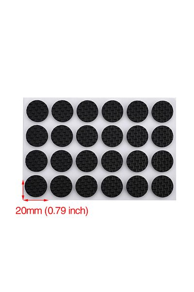 Choice Number 1 KAK 1-24PCS Self Adhesive Furniture Leg Feet Rug Felt Pads Anti Slip Mat Bumper Damper For