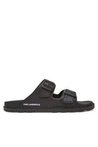 Karl Lagerfeld Men's Flip-flops black KARL LAGERFELD-KL70975 V00 BLACK RUBBER