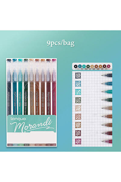 Choice S22326-2 23 نمطًا 9 قطع/مجموعة أقلام متعددة الألوان ذات سعة كبيرة مجمو...