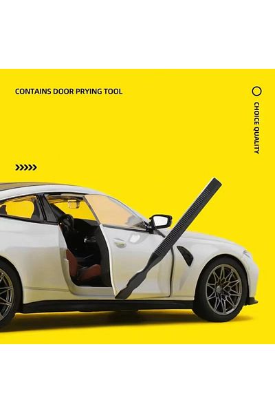 Marsel oyuncak 1:23 M4 G82 M4 Supercar Alloy Diecasts Sound and Light White