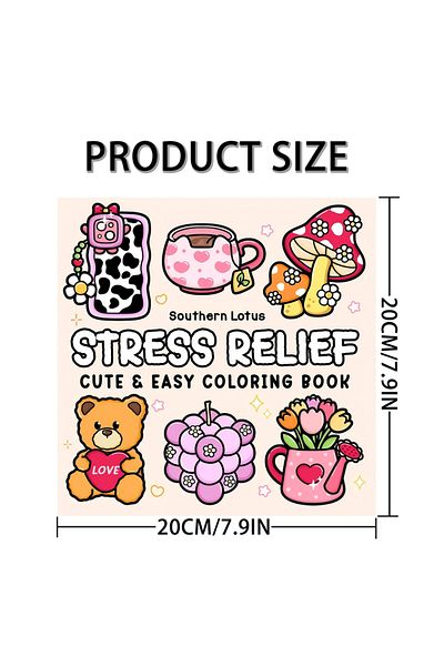 Choice CUTE Bold-easy Patterns Coloring Book for Adults Cute Drawing Book Perfect Gift for Party and Bir...